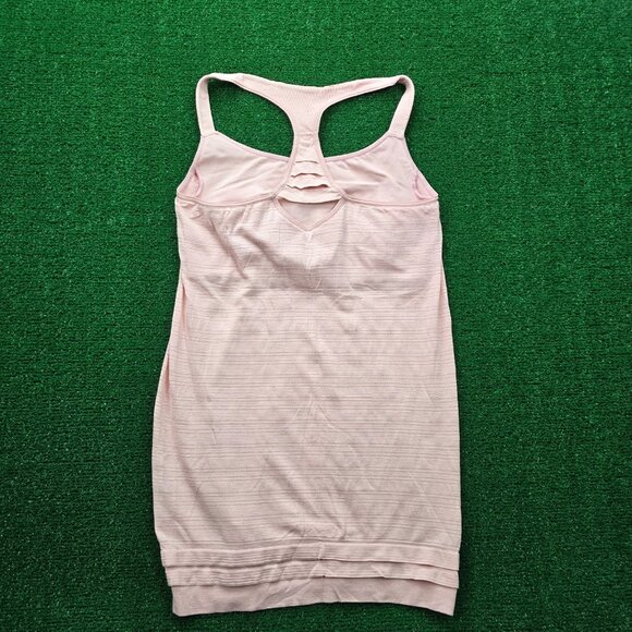Athleta Tank Top Womens Medium Pink Stardust Layer Sleeveless Yoga Workout Gym - Picture 8 of 9